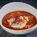 CALLOS DE DOMPABLO CON HUEVO ECOLÓGICO FRITO 